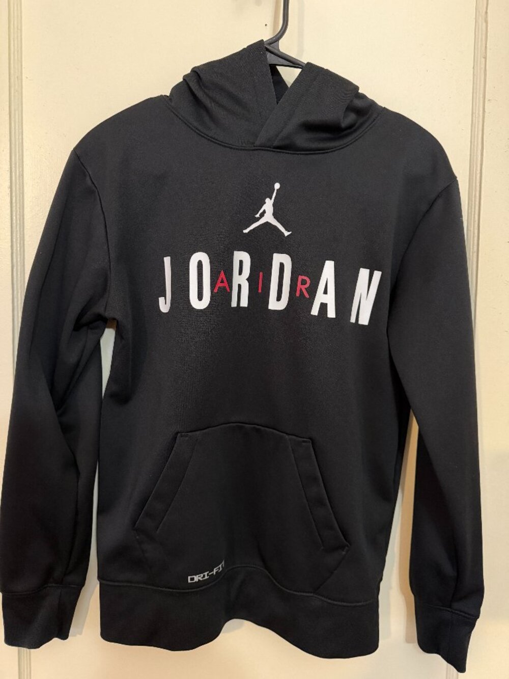 Jordan Dri-FIT Boys L 12-13 Black Air Jordan Jumpman Pullover Hoodie